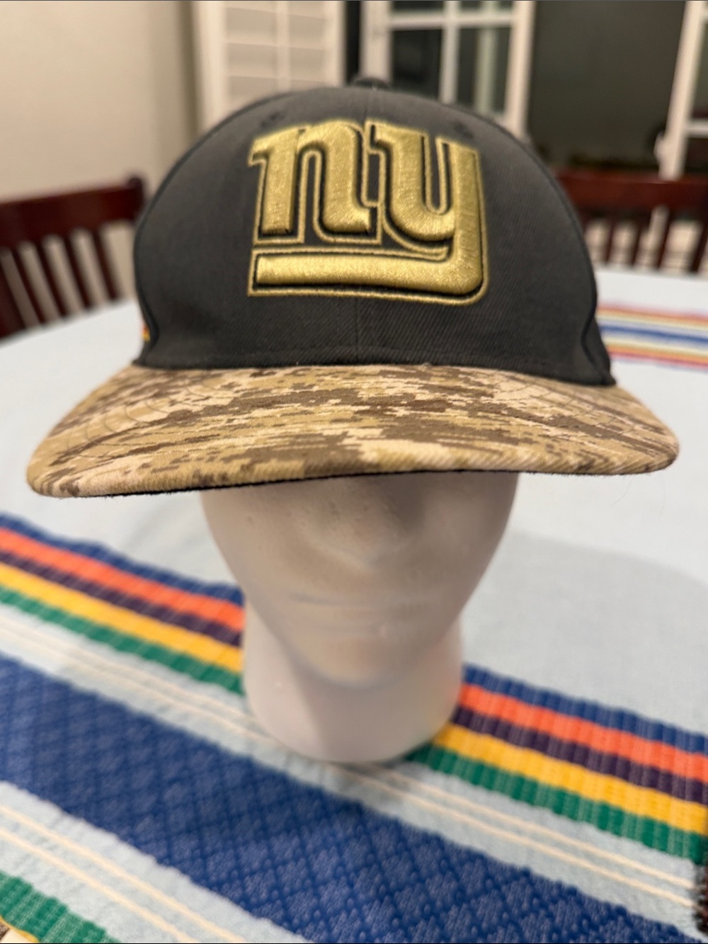 Authentic New York Giants New Era Salute To Service 59Fifty Fitted Hat Sz 7 3/8